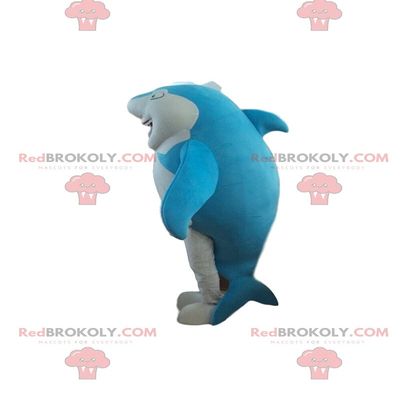 SPOTSOUND Blue and white shark REDBROKOLY Mascot, sea costume
