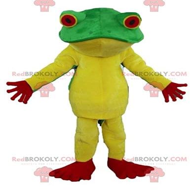 SPOTSOUND Very successful yellow red and green frog REDBROKOLY Mascot