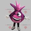 SPOTSOUND Giant and funny red onion REDBROKOLY Mascot. Pink REDBROKOLY Mascot