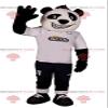 SPOTSOUND Panda REDBROKOLY Mascot in sportswear. Dance costume