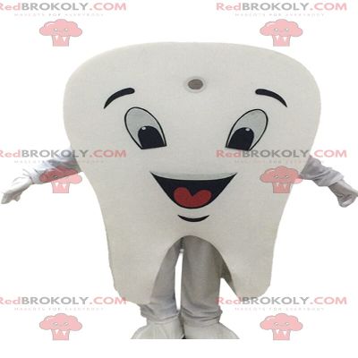 SPOTSOUND Giant white tooth REDBROKOLY Mascot, tooth costume