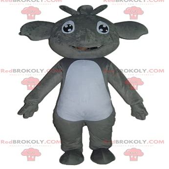SPOTSOUND Giant and smiling gray and white koala REDBROKOLY Mascot