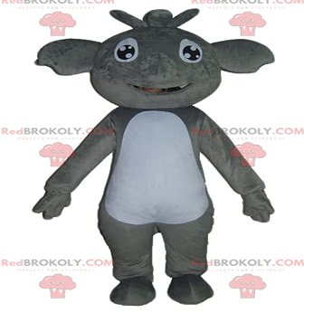 SPOTSOUND Giant and smiling gray and white koala REDBROKOLY Mascot