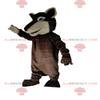 SPOTSOUND Two-tone brown wolf REDBROKOLY Mascot, dog costume, wolf dog