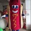 SPOTSOUND Giant hot dog REDBROKOLY Mascot. Fast food costume