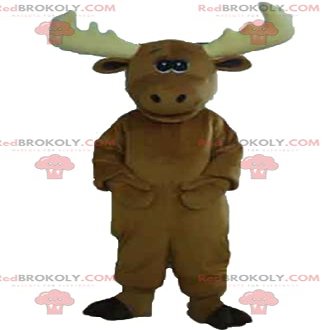 SPOTSOUND Very cute and impressive brown caribou elk REDBROKOLY Mascot