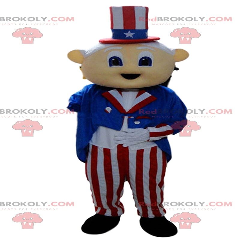 SPOTSOUND Uncle Sam REDBROKOLY Mascot, famous American patriot