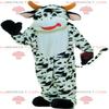 SPOTSOUND White and black cow REDBROKOLY Mascot, cow costume view 1