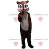 SPOTSOUND Brown squirrel REDBROKOLY Mascot cartoon way, rodent costume view 1
