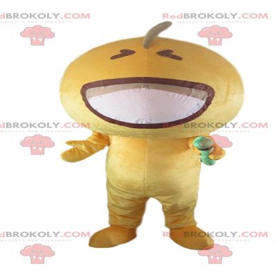 SPOTSOUND Microphone REDBROKOLY Mascot yellow glove, yellow character costume