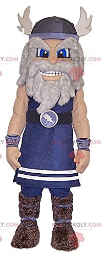 SPOTSOUND Blue Viking warrior REDBROKOLY Mascot. Warrior costume