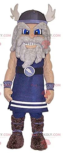 SPOTSOUND Blue Viking warrior REDBROKOLY Mascot. Warrior costume