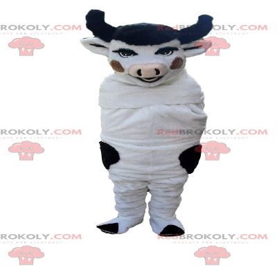SPOTSOUND White and black cow REDBROKOLY Mascot, cow costume