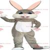SPOTSOUND Gray and white rabbit REDBROKOLY Mascot, big rabbit costume
