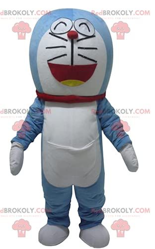 SPOTSOUND Doraemon REDBROKOLY Mascot famous manga blue cat