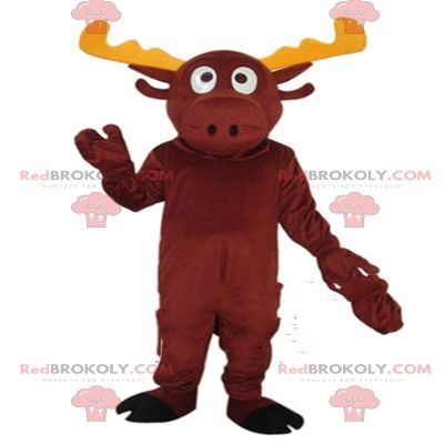 SPOTSOUND Reindeer REDBROKOLY Mascot, caribou costume, reindeer costume