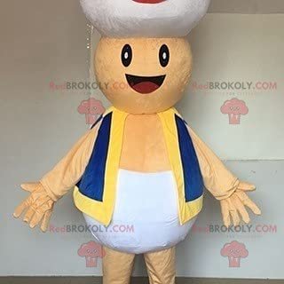 SPOTSOUND REDBROKOLY Mascot Super Mushroom famous character in Mario