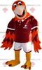 SPOTSOUND Red orange and yellow bird REDBROKOLY Mascot view 1