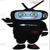 SPOTSOUND REDBROKOLY Mascot man with a head in the form of a television