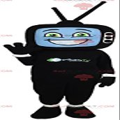 SPOTSOUND REDBROKOLY Mascot man with a head in the form of a television
