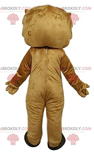 SPOTSOUND Lion REDBROKOLY Mascot with beautiful blue eyes. Lion costume
