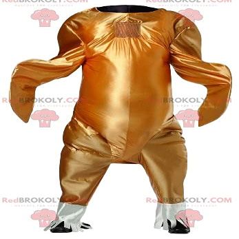 SPOTSOUND Golden chicken REDBROKOLY Mascot. Chicken costume