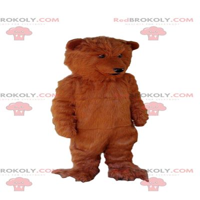 SPOTSOUND Hairy and soft brown bear REDBROKOLY Mascot, grizzly bear costume
