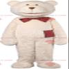SPOTSOUND REDBROKOLY Mascot beige bear and Scottish knot
