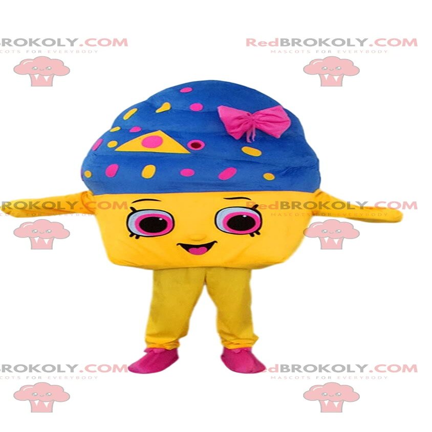 SPOTSOUND Giant ice cream pot REDBROKOLY Mascot, colorful ice cream REDBROKOLY Mascot