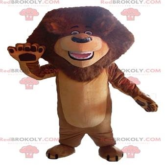 SPOTSOUND Brown lion REDBROKOLY Mascot with a beautiful mane