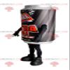 SPOTSOUND Black and gray soda can REDBROKOLY Mascot view 1