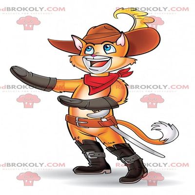 SPOTSOUND Orange puss in boots REDBROKOLY Mascot