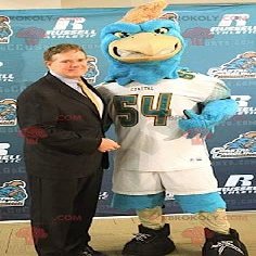 SPOTSOUND Blue eagle bird REDBROKOLY Mascot in sportswear