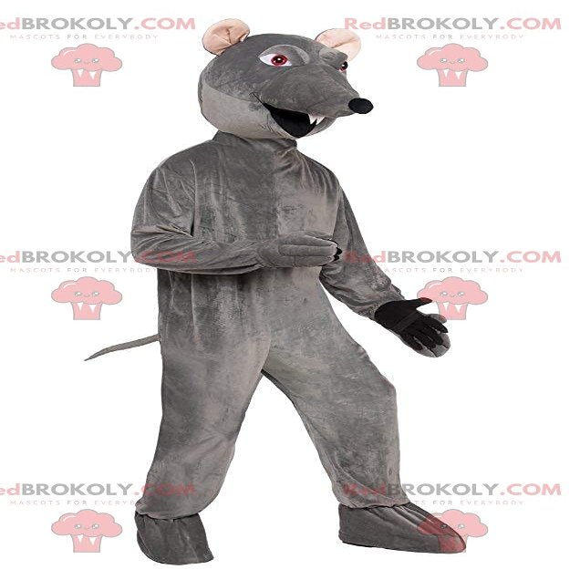 SPOTSOUND Gray rat REDBROKOLY Mascot, rodent costume, mouse