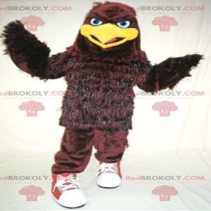 SPOTSOUND Brown and yellow bird eagle REDBROKOLY Mascot