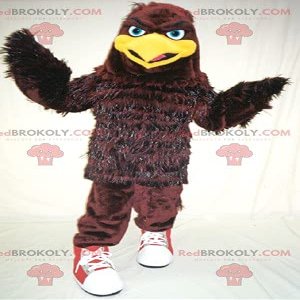 SPOTSOUND Brown and yellow bird eagle REDBROKOLY Mascot