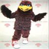 SPOTSOUND Brown and yellow bird eagle REDBROKOLY Mascot view 1