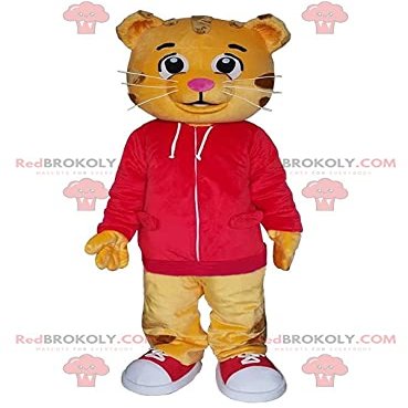 SPOTSOUND REDBROKOLY Mascot of Dany, the famous little orange cartoon tiger