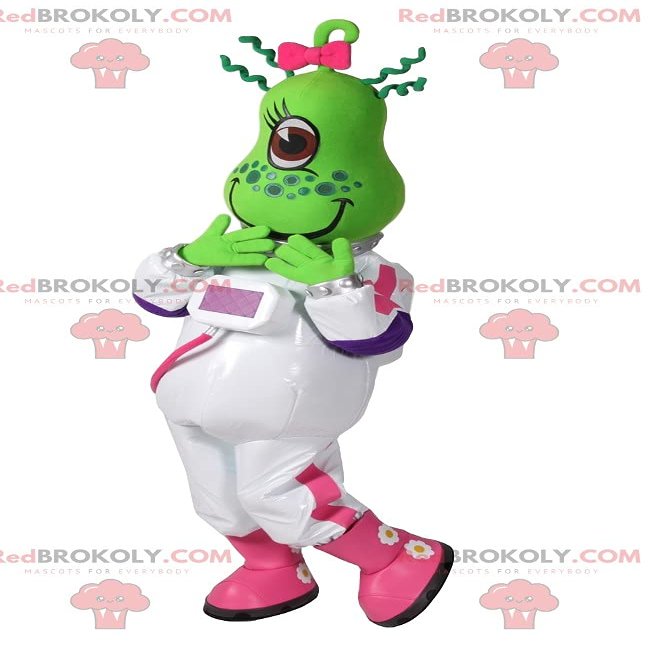 SPOTSOUND Flirtatious female cyclops REDBROKOLY Mascot. Cyclops costume