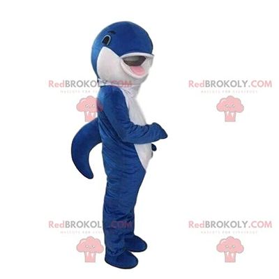 SPOTSOUND Dolphin REDBROKOLY Mascot, dolphin costume, whale costume