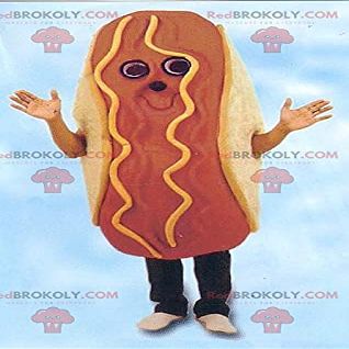 SPOTSOUND Giant hot dog sandwich REDBROKOLY Mascot