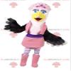 SPOTSOUND REDBROKOLY Mascot female eagle with a pink set. view 1