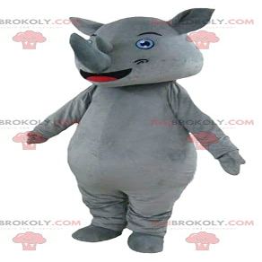 SPOTSOUND Big giant and impressive gray rhino REDBROKOLY Mascot
