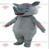SPOTSOUND Big giant and impressive gray rhino REDBROKOLY Mascot