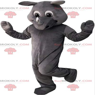 SPOTSOUND Fully customizable gray rhino REDBROKOLY Mascot