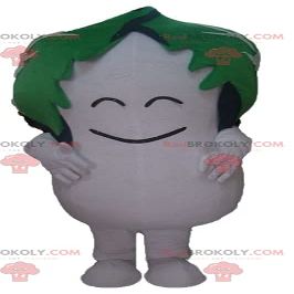 SPOTSOUND Dudhi white radish REDBROKOLY Mascot with a leaf on his head