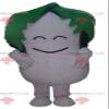 SPOTSOUND Dudhi white radish REDBROKOLY Mascot with a leaf on his head view 1