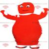 SPOTSOUND Red Barbapapa REDBROKOLY Mascot. Giant bowling REDBROKOLY Mascot view 1
