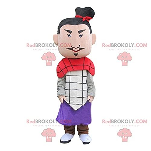 SPOTSOUND Samurai REDBROKOLY Mascot, soldier, emperor costume
