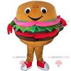 SPOTSOUND Hamburger REDBROKOLY Mascot, fast food costume, giant hamburger